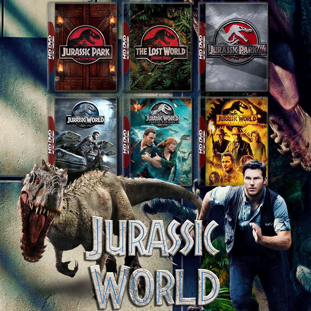 Jurassic park จูราสสิค ปาร์ค ภาค 1-3 + Jurassic World จูราสสิค เวิลด์ ภาค 1-3 รวม 6 ภาค 4K Master พากย์ไทย