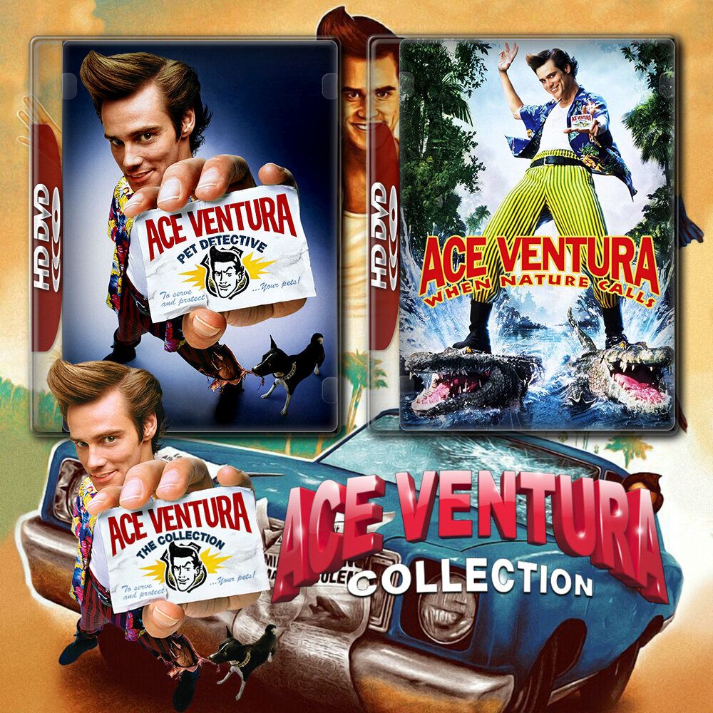 Ace Ventura เอซ เวนทูร่า 1-2 (1994/1995) Bluray หนัง มาสเตอร์ พากย์อังกฤษ