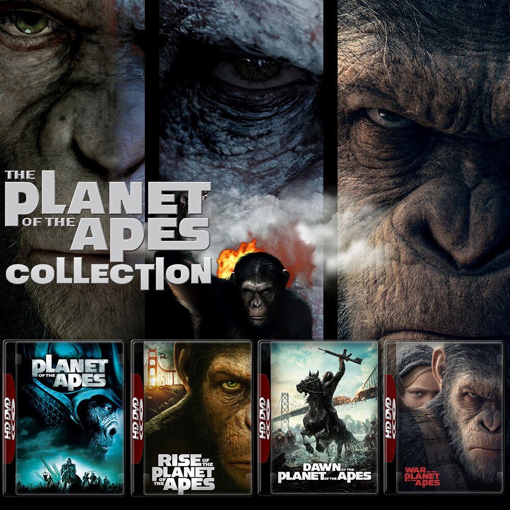 Planet of the Apes พิภพวานร ภาค 1 - 4 Bluray หนัง มาสเตอร์ พากย์ไทย