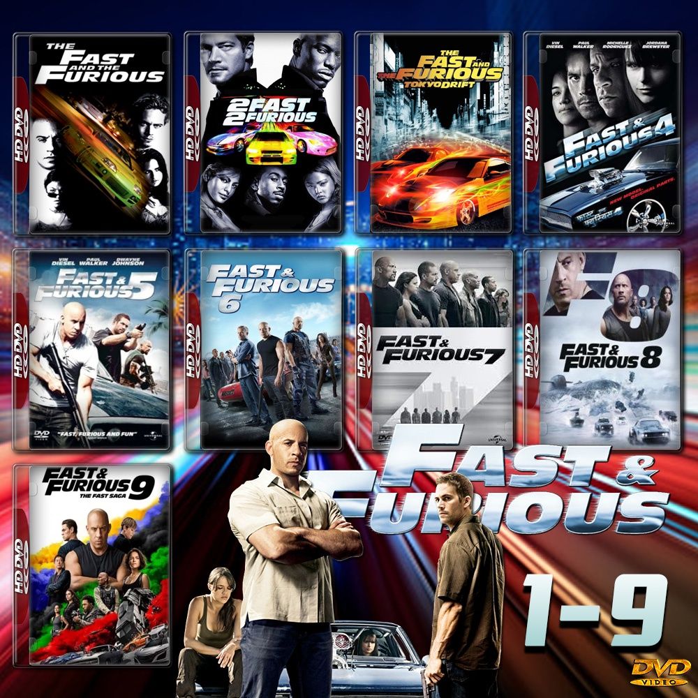 Fast And Furious เร็ว..แรงทะลุนรก ภาค 1-10+HobbsandShaw Bluray Master พากย์ไทย