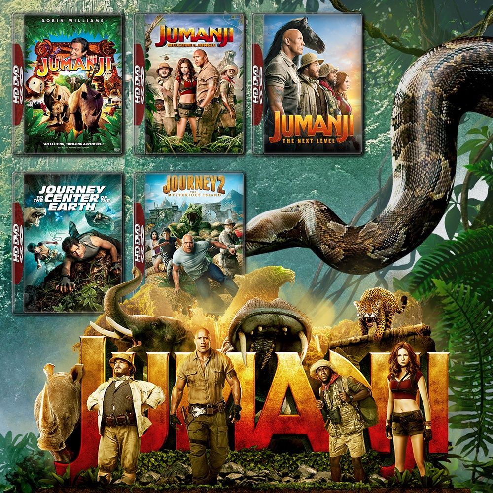 JUMANJI จูแมนจี้ ภาค 1-3 และ Journey ดิ่งทะลุสะดืดโลก ภาค 1,2 Bluray Master พากย์ไทย