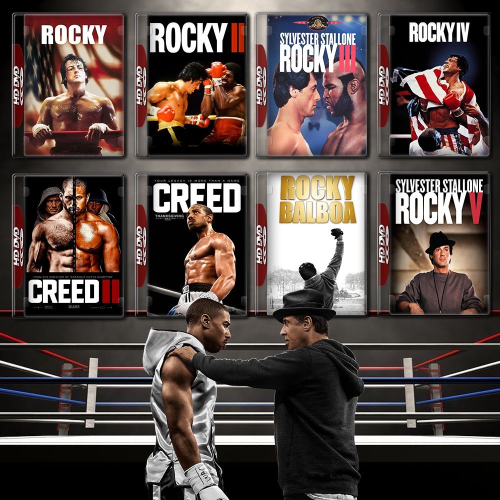 Rocky ร็อคกี้ ราชากำปั้น ทุบสังเวียน ภาค 1-6 + Creed บ่มแชมป์เลือดนักชก ภาค1-3 Bluray Master