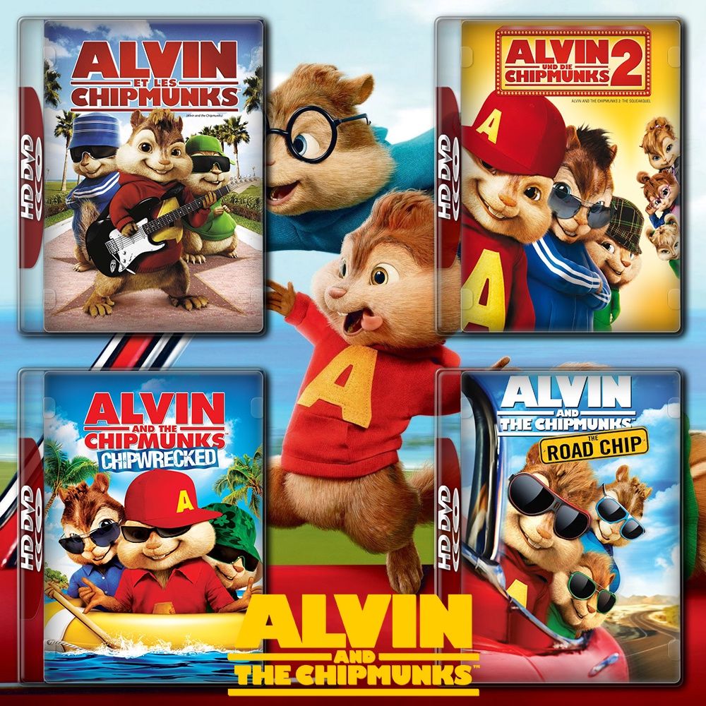 ALVIN AND THE CHIPMUNKS แอลวินกับสหายชิพมังค์จอมซน ภาค 1-4 Bluray Master พากย์ไทย