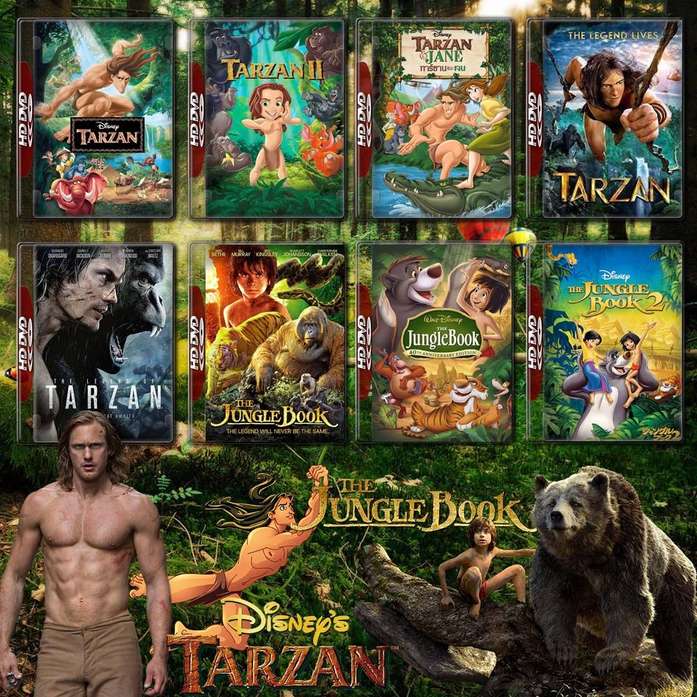 TARZAN + THE JUNGLE BOOK ครบภาค DVD Master พากย์ไทย