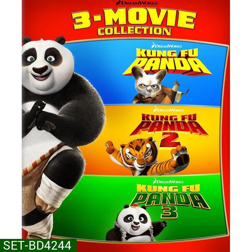 KUNG FU PANDA กังฟูแพนด้า จอมยุทธ์พลิกล็อค ช็อคยุทธภพ ภาค 1-3 Bluray Master พากย์ไทย